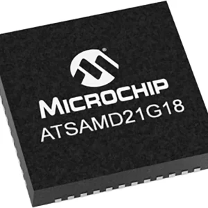 ATSAMD21G18A-MU یک میکروکنترلر ۳۲ بیتی از سری SAM D21 شرکت Microchip Technology است که دارای حافظه فلش ۲۵۶ کیلوبایت و پردازشگر ARM Cortex-M0+ می‌باشد.