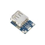 ماژول شارژر لیتیوم یون با خروجی USB مناسب باتری‌های تک سل، شارژ سریع و ایمن، محافظت در برابر اضافه‌بار، اتصال کوتاه و تخلیه بیش از حد، ایده‌آل برای پروژه‌های DIY و پاوربانک‌ها.
