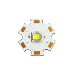 اطلاعات عمومی مدل Luminus SST-40-W 10W برند Luminus جنس هیت سینک مس رنگ نور سفید یخی دمای رنگ 6700-6500 کلوین سایز لامپ 5*5 میلی متر قطر هیت سینک 20 میلی متر حداکثر خروجی نور (lumens) 1100 لومن حداکثر قدرت (W) 10 وات ولتاژ ورودی 2.85 – 3.5 ولت حداکثر جریان درایو (استاندارد) 6 آمپر DC زاویه تابش 120 درجه طول عمر 50,000 ساعت