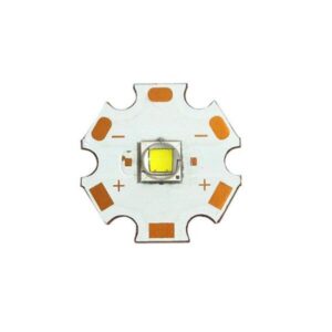 اطلاعات عمومی مدل Luminus SST-40-W 10W برند Luminus جنس هیت سینک مس رنگ نور سفید یخی دمای رنگ 6700-6500 کلوین سایز لامپ 5*5 میلی متر قطر هیت سینک 20 میلی متر حداکثر خروجی نور (lumens) 1100 لومن حداکثر قدرت (W) 10 وات ولتاژ ورودی 2.85 – 3.5 ولت حداکثر جریان درایو (استاندارد) 6 آمپر DC زاویه تابش 120 درجه طول عمر 50,000 ساعت