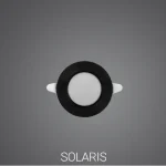 پنل ال‌ ای‌ دی 7 وات بدنه مشکی دایره ای پارس شعاع توس